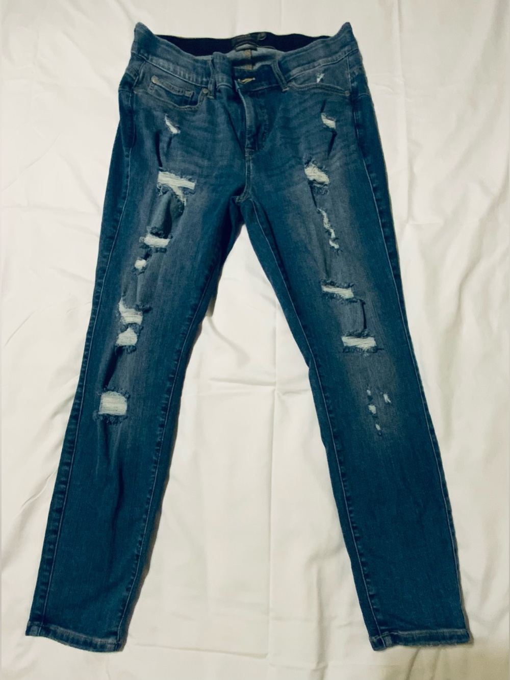 Torrid Bombshell Skinny Jeans Womens Size 14 Short Blue Premium Stretch
